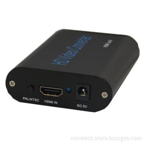 HDMI to AV converter, supports NTSC and PAL standards, work 7*24 hours